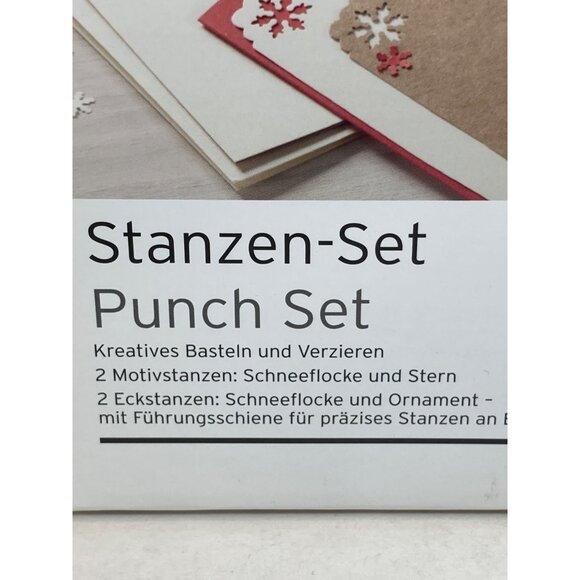 Tchibo Punch Set Snowflakes Star Border Edge Corner New Stanzen-Set - Picture 4 of 7